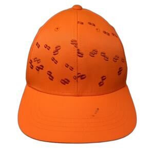 Rep Your Water Snapback Hat Orange OSFM Animal Hoof Print Hunt Explore Conserve